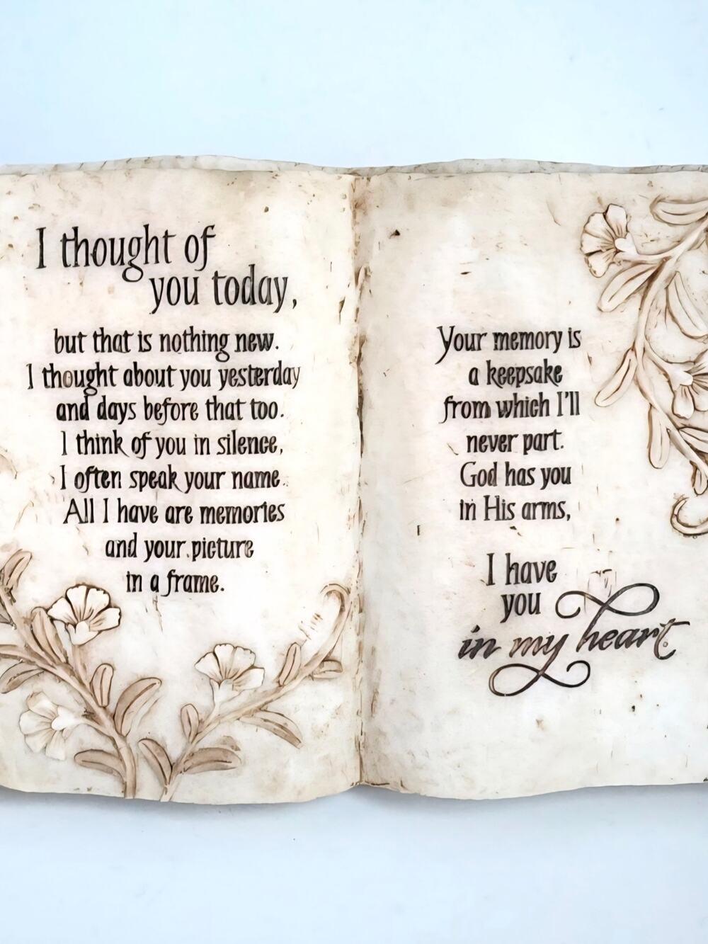 I Thought Of You Today Memorial Urn Shrine Tribute Plaque